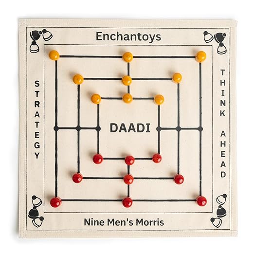Daadi Board Game | Nine Men's Morris Game