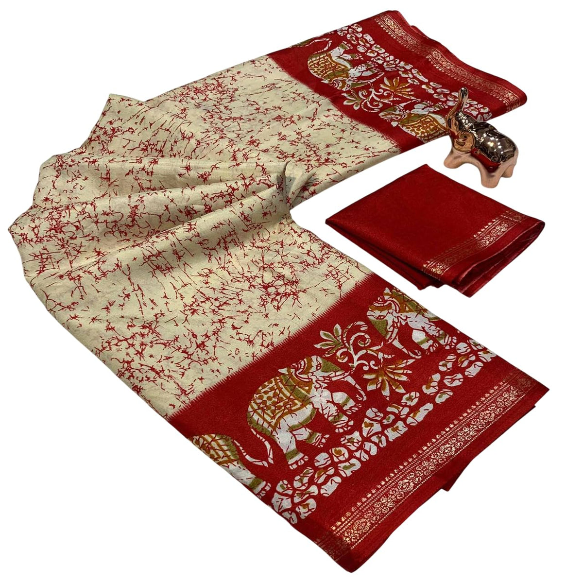 Vasthrlay Classic Ethnic Kalamkari Saree for festive ethnic occasions
