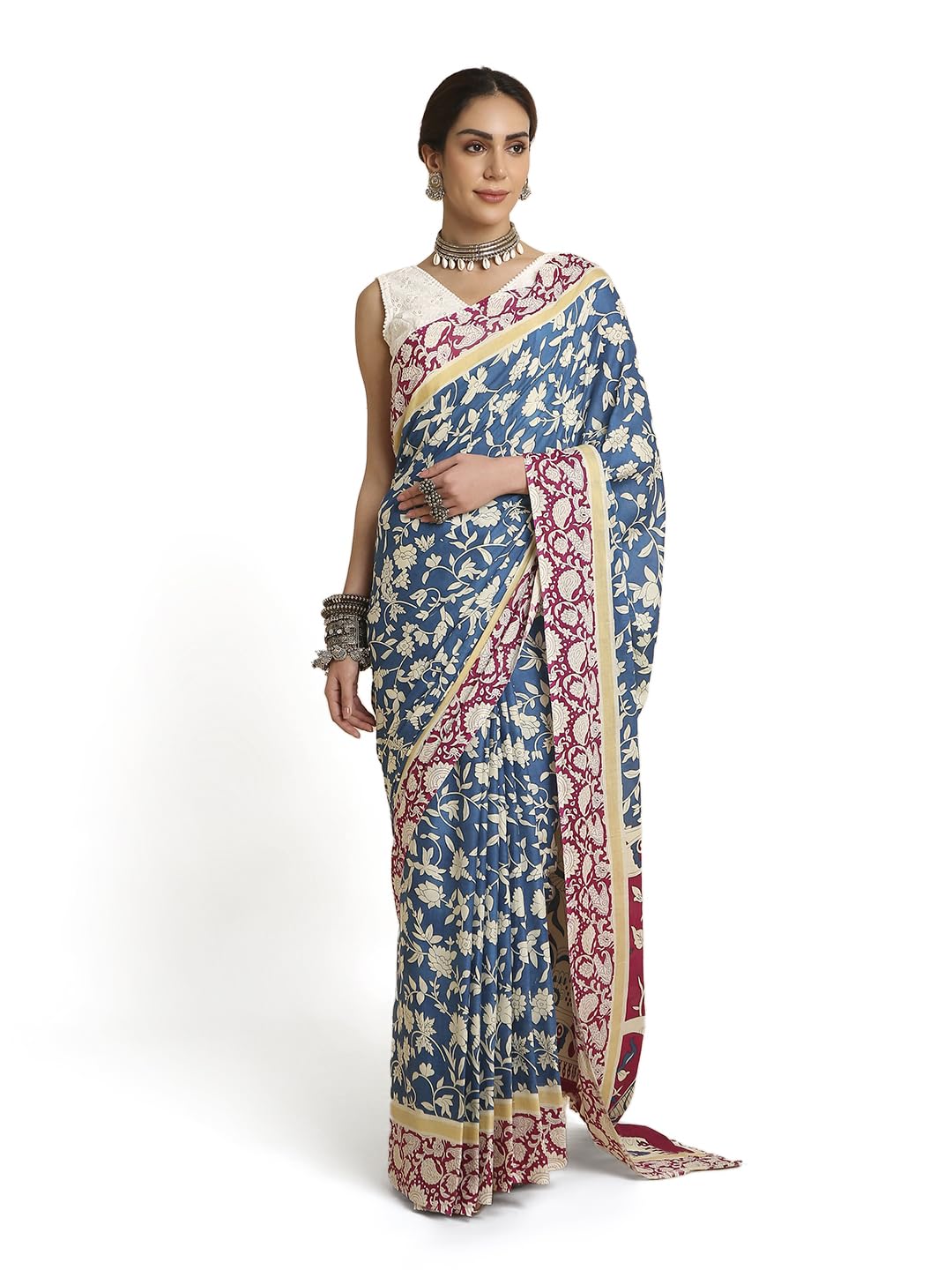 Vasthrlay Classic Ethnic Printed Saree for festive ethnic occasions