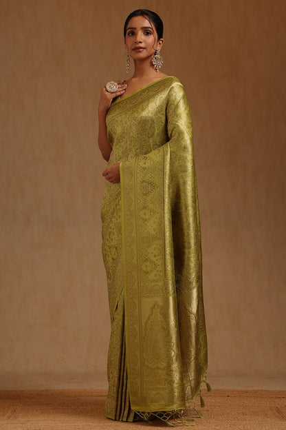 Vasthrlay Tussar Classic Saree with decorative Floral design