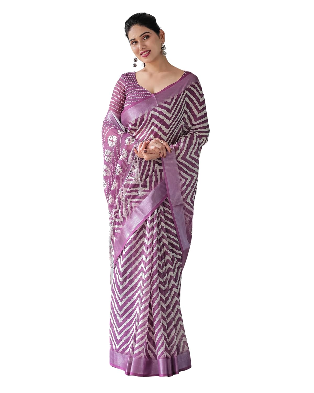 Vasthrlay Classic Ethnic Printed Saree for festive ethnic occasions