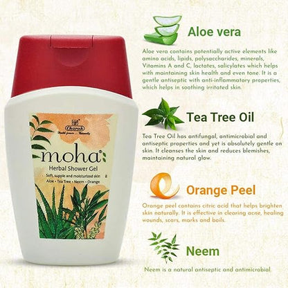 Moha Herbal Shower Gel bottle - PUSHMYCART
