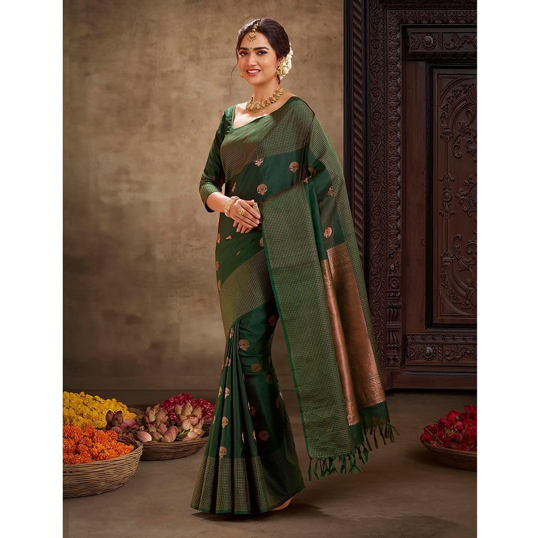 Vasthrlay Kanjivaram Classic Saree with decorative traditional design