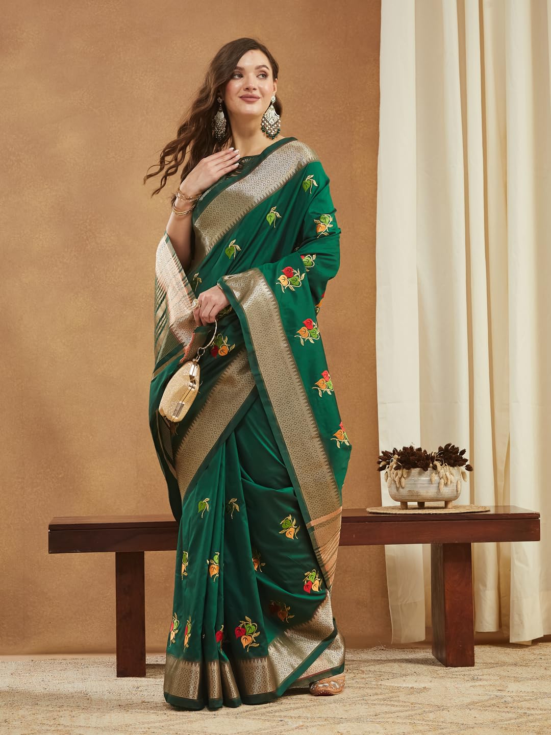 Vasthrlay Classic Saree with elegant ethnic and embroidery styling