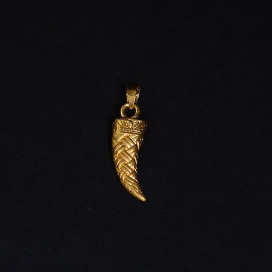 Pure Gold Tiger'S Nail Locket 2.06g