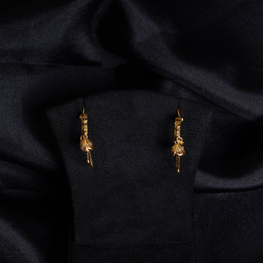 Pure Gold Bugadi Ear Ring 3.14g