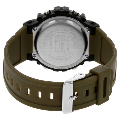 Sonata SF Digital Dial Plastic Strap Watch for Men Style NU77006PP01 image 4