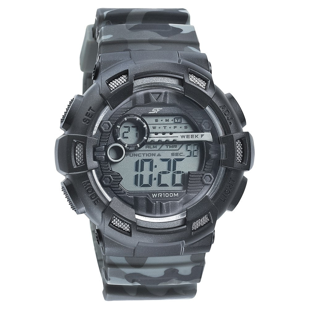 Sonata SF Digital Dial PU Strap Watch For Men image 1