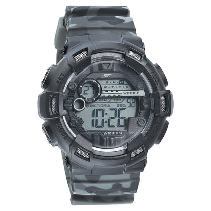 Sonata SF Digital Dial PU Strap Watch For Men image 1