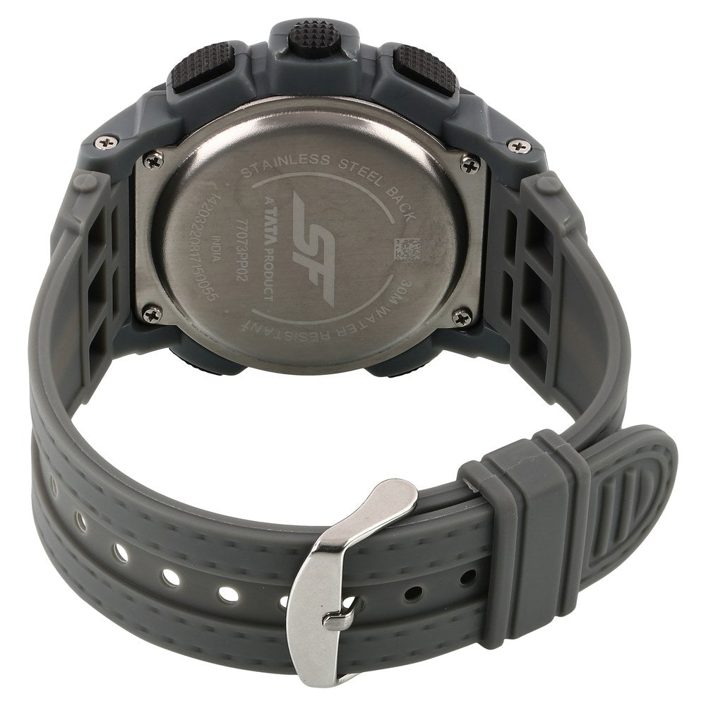 Sonata SF Digital Dial Plastic Strap Watch for Men Style NU77073PP02 image 4