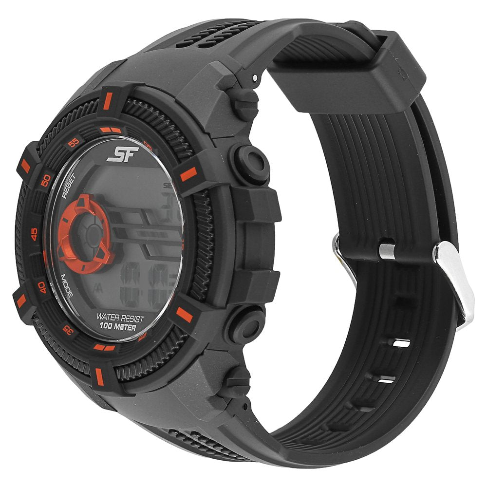Sonata SF Digital Dial Plastic Strap Watch for Men Style NU77080PP02 image 2