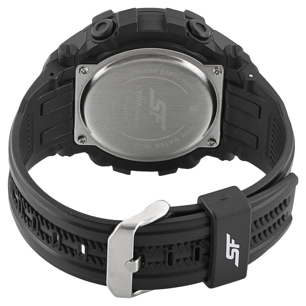 Sonata SF Digital Dial Plastic Strap Watch for Men Style NU77080PP02 image 4