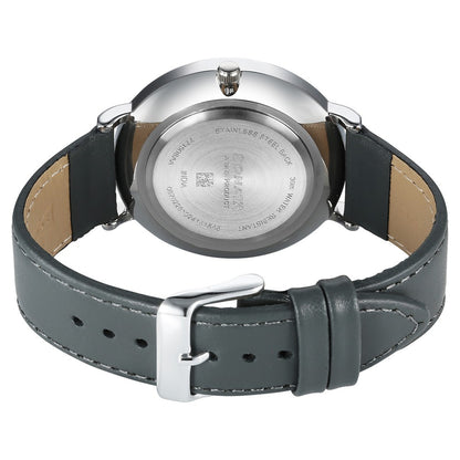 Sonata Ascent Quartz Analog Grey Dial Leather Strap Watch For Men image 4