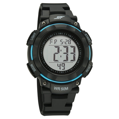 Sonata SF Digitals Digital Dial Black Strap Watch For Men image 1