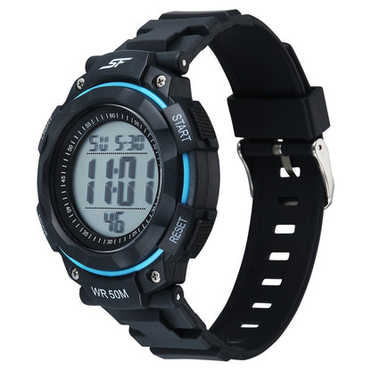 Sonata SF Digitals Digital Dial Black Strap Watch For Men image 2