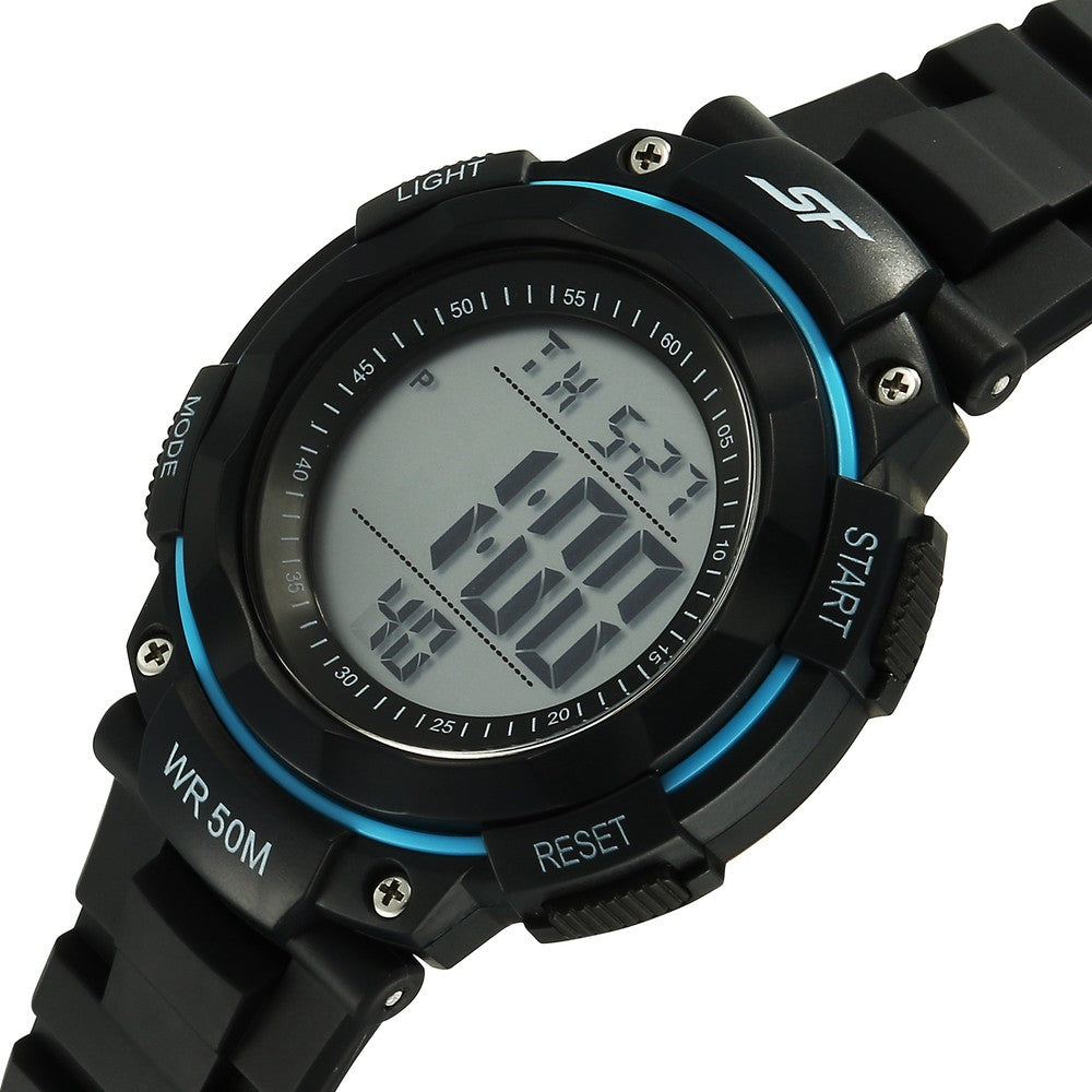Sonata SF Digitals Digital Dial Black Strap Watch For Men image 3