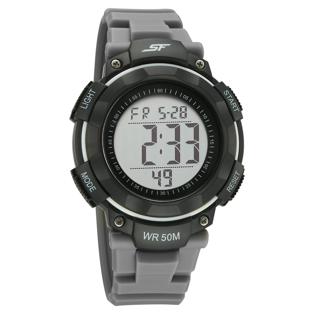 Sonata SF Digitals Digital Dial Grey Strap Watch For Men image 1
