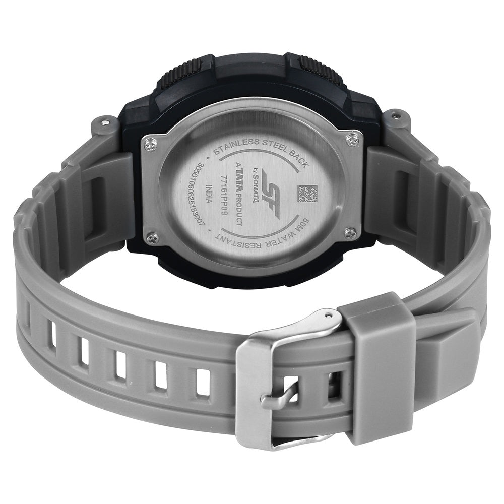 Sonata SF Digitals Digital Dial Grey Strap Watch For Men image 4