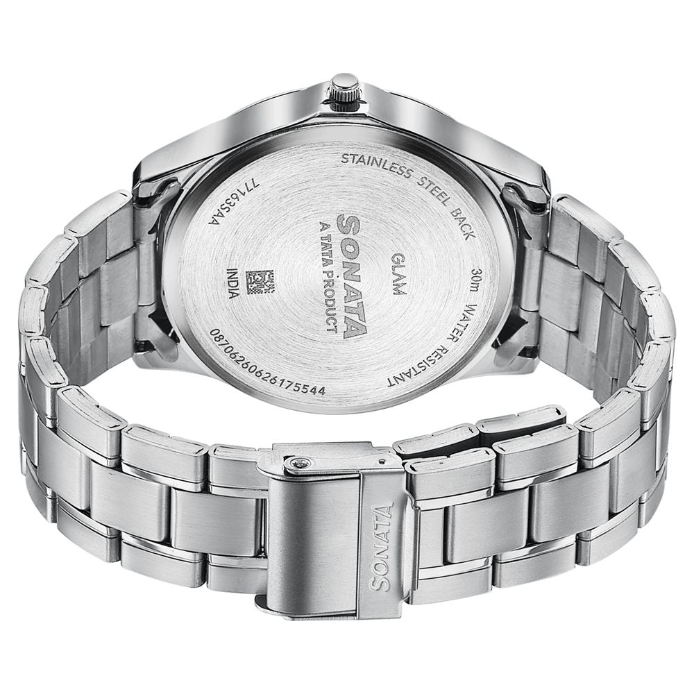 Sonata Traditional Essentials Silver Dial Stainless Steel Strap Watch image 6