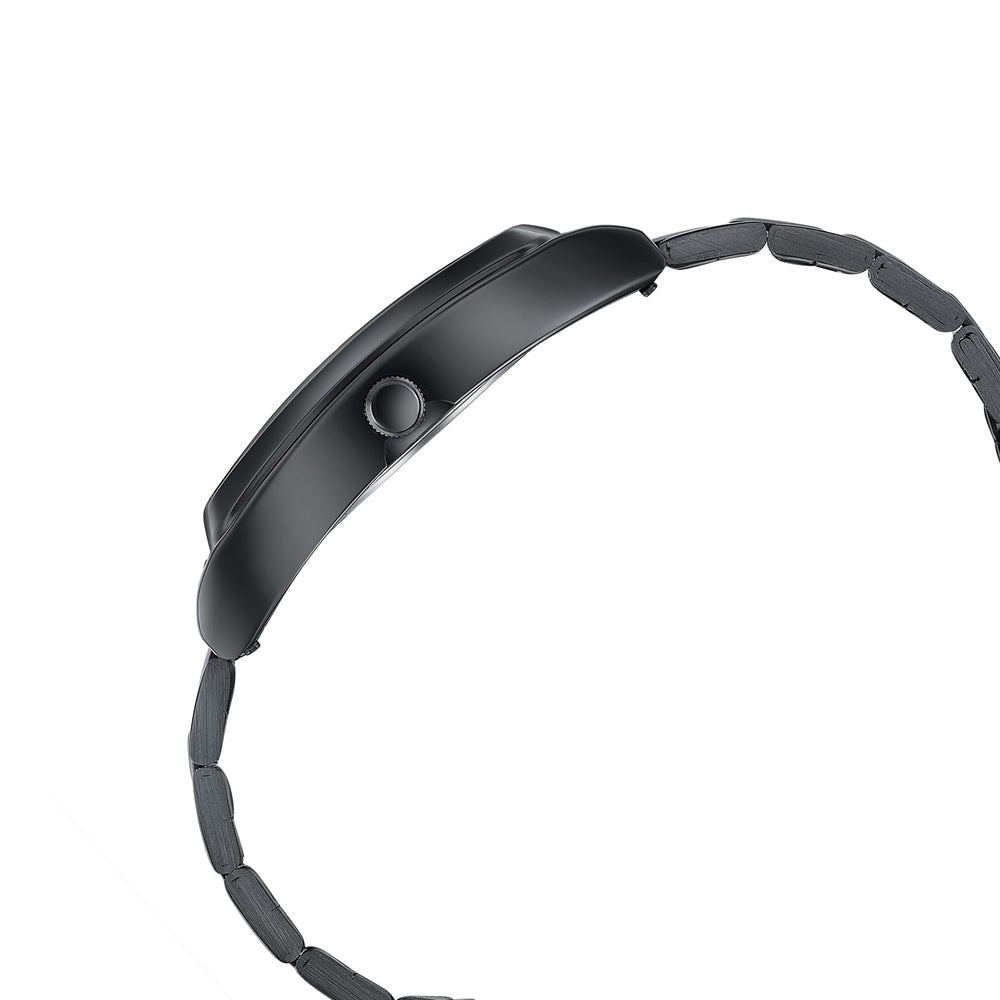 Sonata Ascent Black Tonneau Watch for Men image 5
