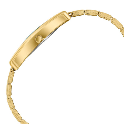 Sonata Ascent Gold Rectangular Watch with Metal Bracelet image 5