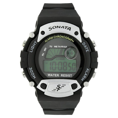 Sonata SF Digital Dial Plastic Strap Watch for Men Style NU7982PP02 image 1