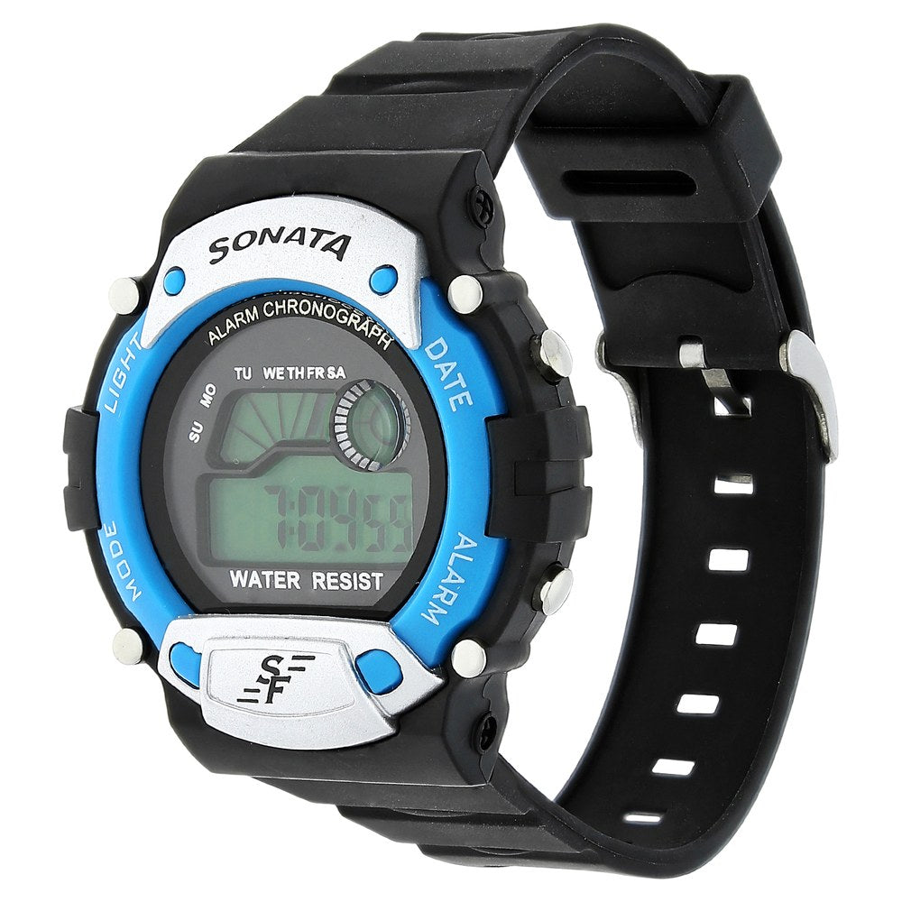 Sonata SF Digital Dial Plastic Strap Watch for Men Style NU7982PP04 image 2