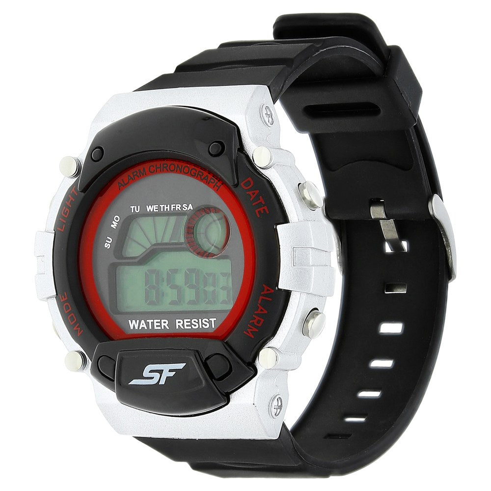 Sonata SF Digital Dial Black Plastic Strap Watch for Men image 2