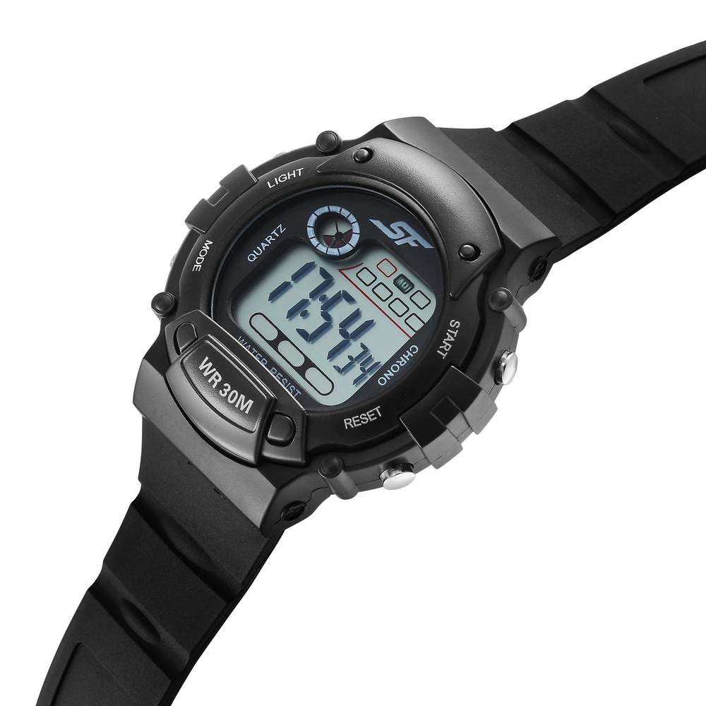 Sonata Digital Dial Black Plastic Strap Watch for Men image 3