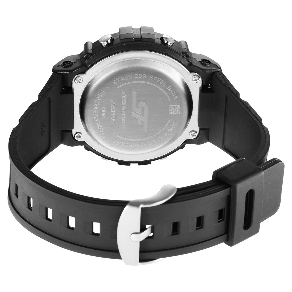 Sonata Digital Dial Black Plastic Strap Watch for Men image 4