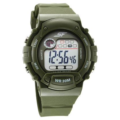 Sonata Digital Dial Green Plastic Strap Watch for Men image 1