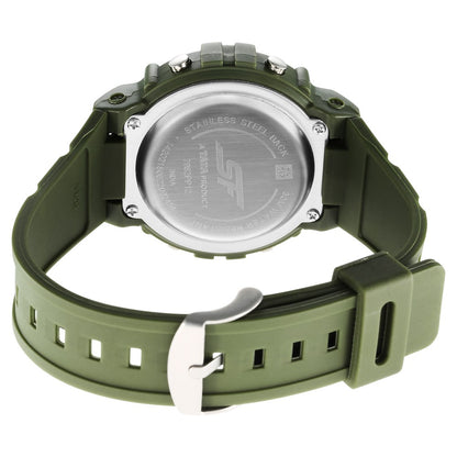 Sonata Digital Dial Green Plastic Strap Watch for Men image 4