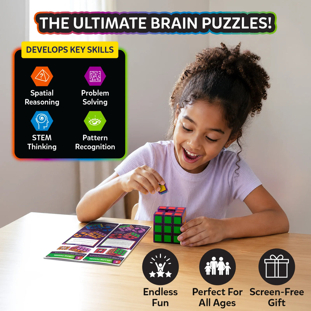 Skillmatics Klixokubes 3D Magnetic Brain Teaser Puzzle Ages 7 and Up
