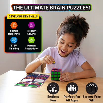 Skillmatics Klixokubes 3D Magnetic Brain Teaser Puzzle Ages 7 and Up