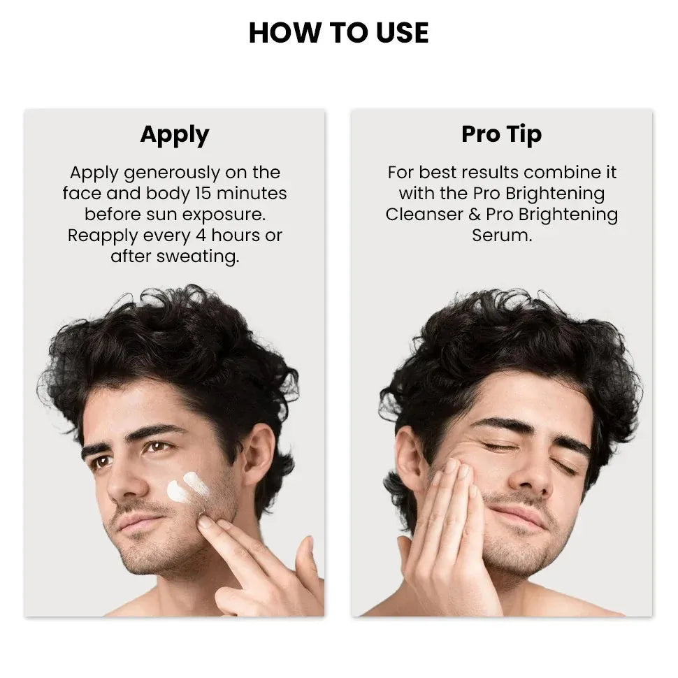 Thriveco Sunscreen for Men SPF 50 Brightening Pro PA