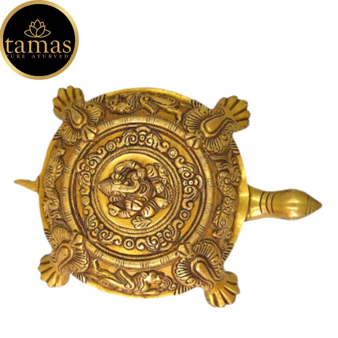 Tamas Brass Kurma Avatar Good Luck Tortoise Statue - PUSHMYCART