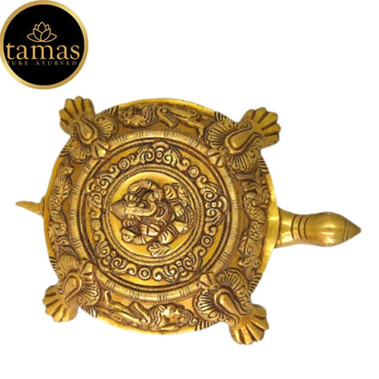 Tamas Brass Kurma Avatar Good Luck Tortoise Statue - PUSHMYCART