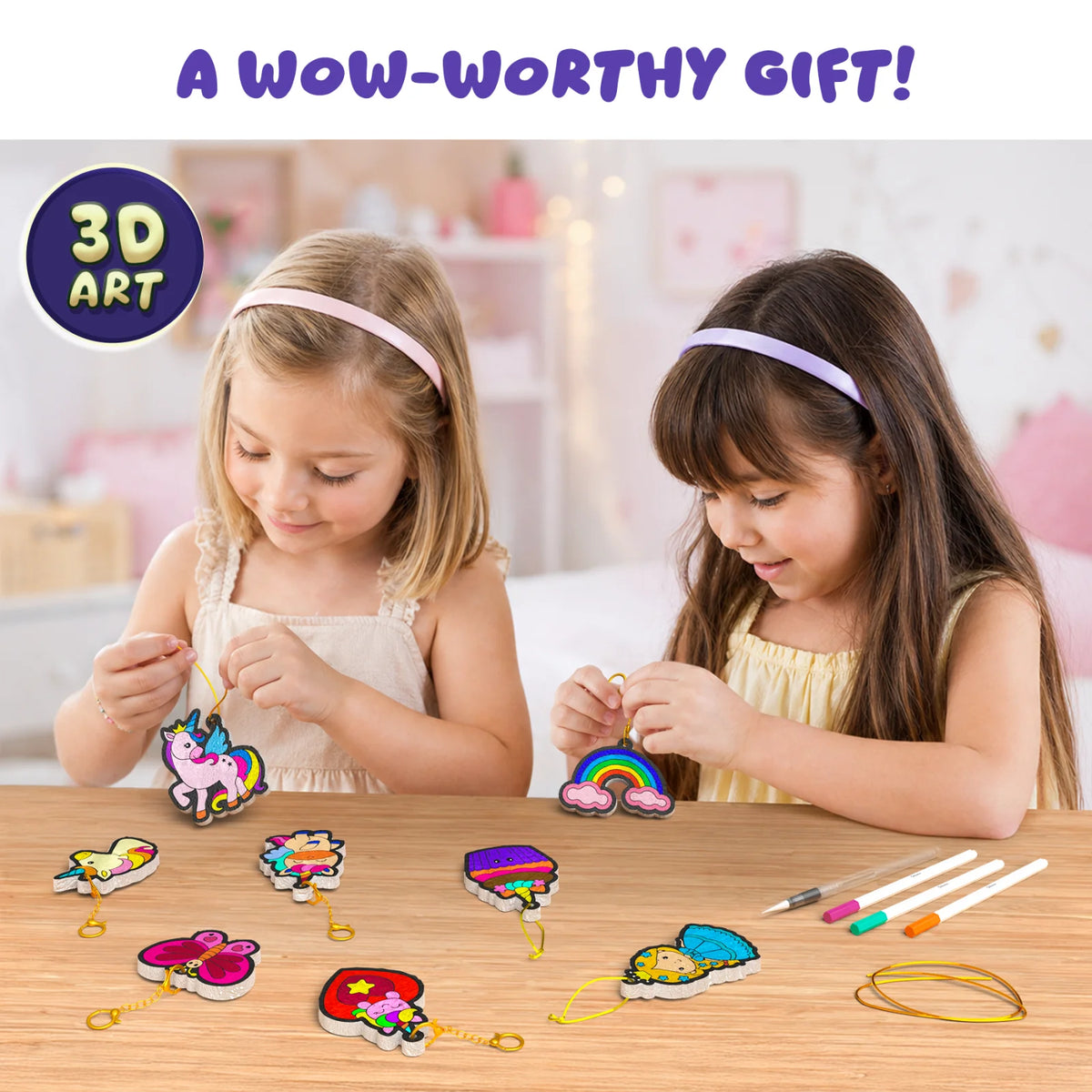 Skillmatics Aqua Puffs Princesses and Unicorns 3D Art Kit