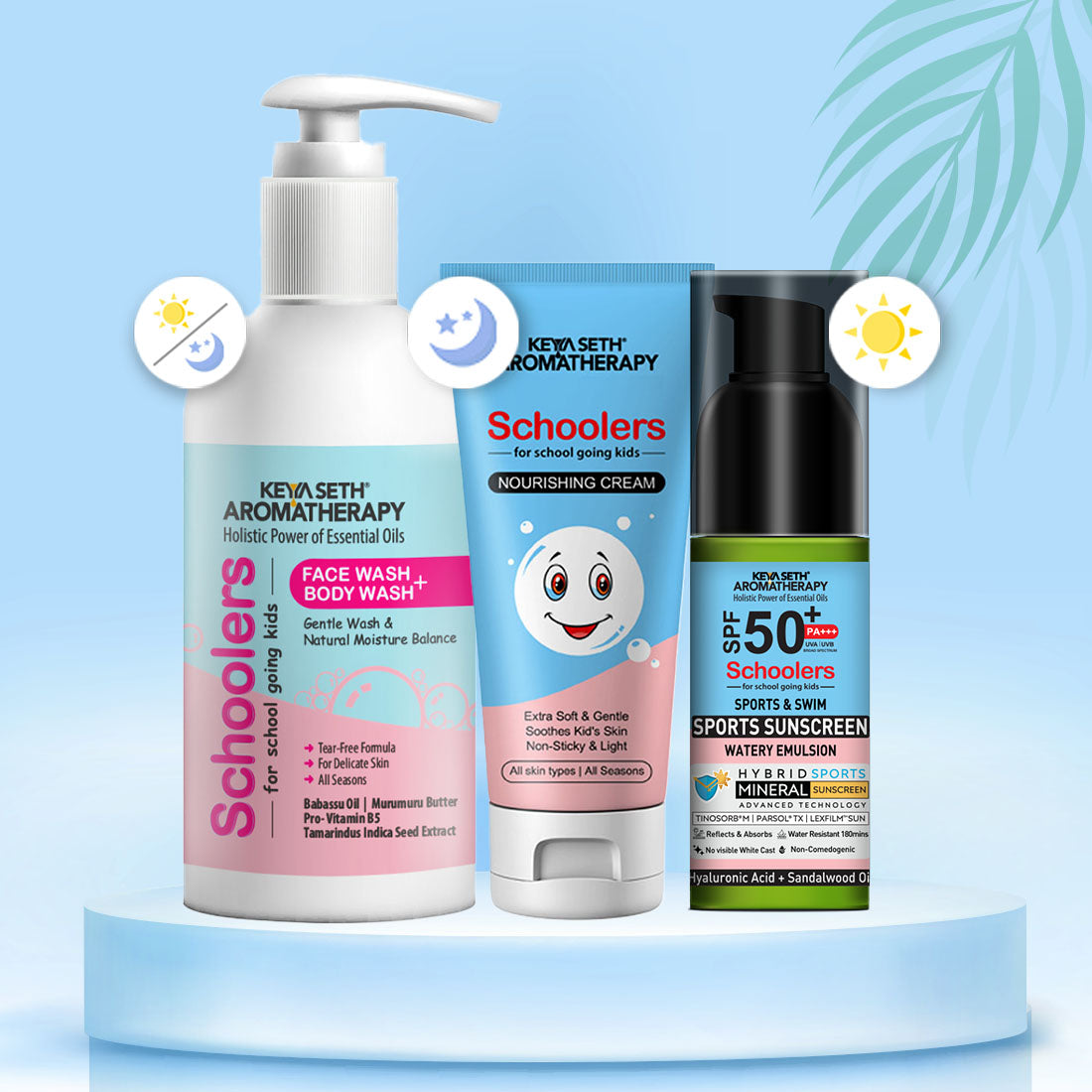 Keya Seth Aromatherapy Schoolers SPF 50 PA+++, Kids Sports Mineral Watery Sunscreen 
