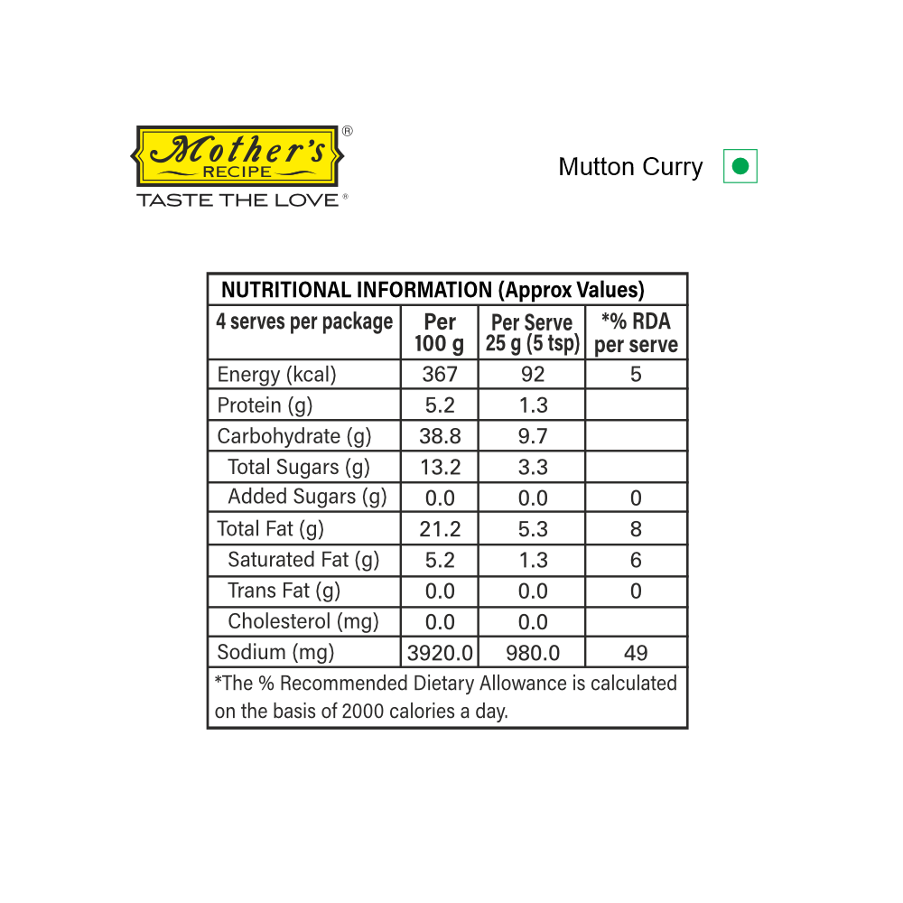 Mothers Recipe Pune Mutton Curry Mix