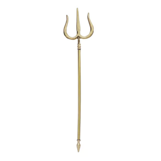 Brass Trishul 0.335kg - PUSHMYCART