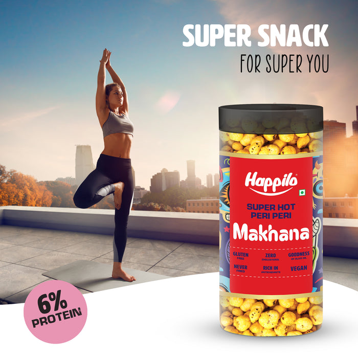 Happilo Makhana Superhot Peri Peri - PUSHMYCART