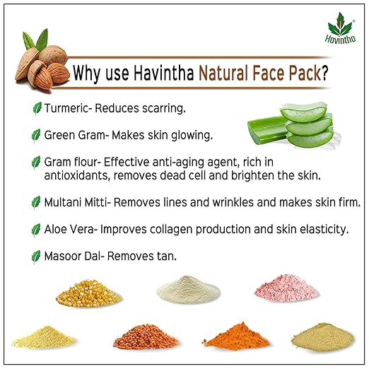 Havintha - Anti-Aging Face Pack Enriched with Almonds - PUSHMYCART