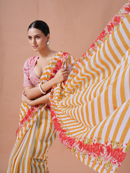 Vasthrlay Traditional Saree in Pink with refined ethnic ethnic appeal