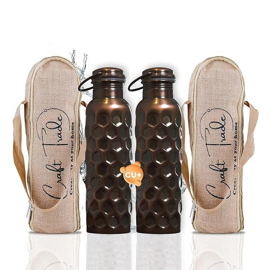 Craft Trade 100% Pure Copper Water Bottle