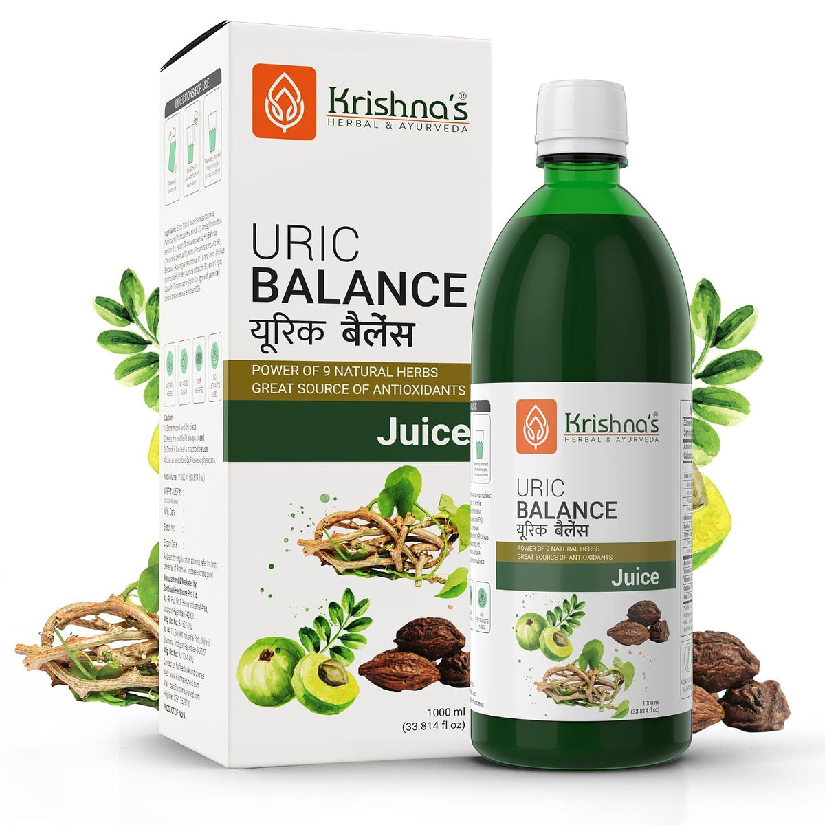 Krishna'S Herbal & Ayurveda Adusa Juice 500Ml