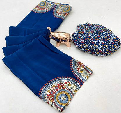 Vasthrlay Ethnic Classic Saree with decorative Designer design