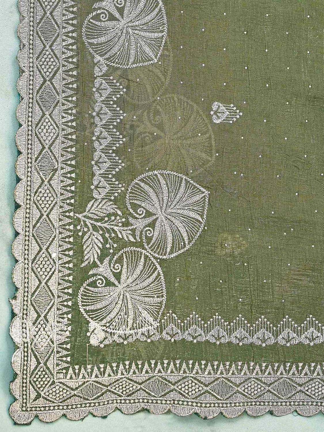 Vasthrlay Embroidery Saree in Classic with refined ethnic appeal