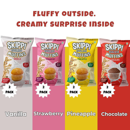 Skippi Eggless Muffins | Assorted Flavours