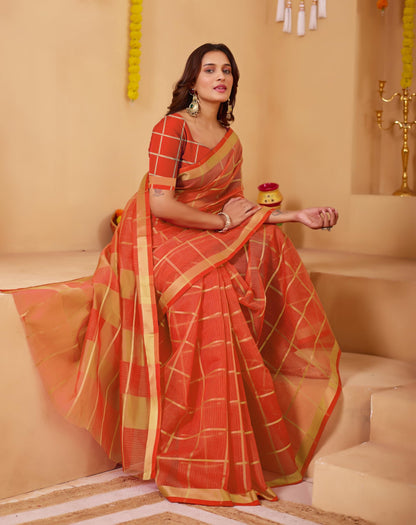 Vasthrlay Classic Traditional Saree with elegant cotton styling